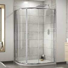 Pacific Offset Quadrant Shower Enclosure With Shower Tray Left Hand Option At Victorian Plumbing Uk Quadrant Shower Enclosures Quadrant Shower Corner Shower Enclosures