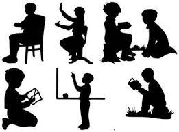 Download Dragon Crossing Children Silhouettes Silhouette Free Silhouette