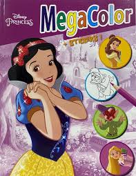 Natuurlijk zijn de prinsen er ook bij, want wat zijn sprookjes zonder de kus van de knappe prins. Bol Com Disney Princess A4 Megacolor Kleurboek Stickers Prinsessen Kleurboek 75 Pagina S