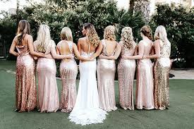 Wedding Greenery Goes Glam For A Tuscan Inspired Affair Glitter Bridesmaid Dresses Gold Sparkly Bridesmaid Dresses Sparkly Bridesmaid Dress