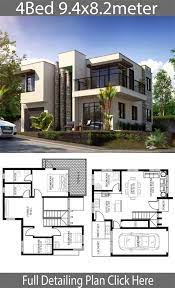 4 Bedroom Home Design Plan 7 5x9m
