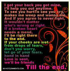 Better to have an enemy who slaps you in the face than a friend who stabs you in the back. lifehack quotes is a special editorial division that has been dedicated to collecting and curating quotes for over 10 years. Got Your Back Quotes For Friends Quotesgram