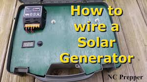 In the above case, the regulator needs to produce around 7 to 10amps of current therefore an. How To Wire A Portable Solar Generator Youtube