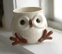 Snow Owl Mug With Feet And Face So Cute Beginner Pottery Clay Crafts Ceramics Projects