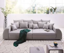 Delife Eu Big Sofa Violetta 310x135 Cm Grau Abgesteppt Mit Kissen Mobel Sofas Big Sofas Grosse Sofas Mobel Sofa Sofa