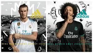Spain away 2018 fifa world cup soccer jersey. Real Madrid 2017 18 Adidas Home And Away Kits Football Fashion