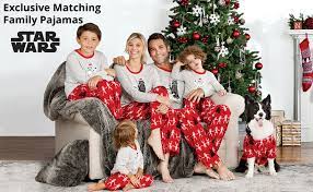 Amazon Com Pajamagram Star Wars Christmas Pajamas Family Pjs Christmas Sets Red Clothing Shoes Jewelry