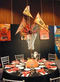 Here are some of the best basketball themed party ideas and decorations that are sure to score big points! Basketball Theme Centerpiece Sports Themed Party Basketball Theme Party Basketball Theme