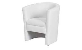 Cocktailsessel Weiss Leder