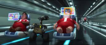 Wall E Hoverchairs Png 572 243 Wall E Save Earth Disney Wall