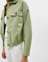 Utility Jacket With Drawstring Hem Zhenskie Kurtki Zhenskie Vetrovki Letnyaya Kurtka