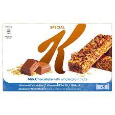 Heat cream in small saucepan to simmering. Kellogg S Special K Bar Milk Chocolate 5x27g Sainsbury S