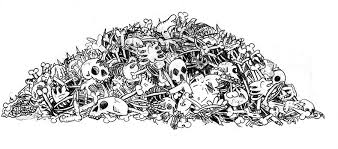 Black Bone Forest Treasure Location Online Pile Of Bones Skeleton Drawings Skeleton Illustration Bone Drawing