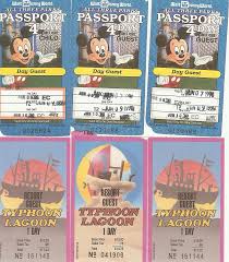 Old School Tickets From 1980 S Walt Disney World Retro Disney Disney World Parks Vintage Disney