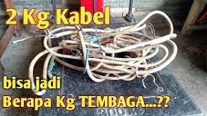 Kalau barangnya banyak, bisa rp52 ribu per kilogram, cetusnya, pekan lalu. 2 Kg Kabel Berapa Kg Tembaga Yang Dihasilkan Segini Nih Tembaganya Youtube
