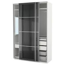 Pax Wardrobe White Tyssedal Glass 78 3 4x23 5 8x79 1 4 Ikea Pax Wardrobe Ikea Pax Wardrobe Ikea Pax