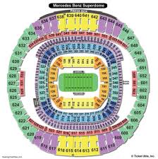 mercedes benz superdome seating chart mercedes benz