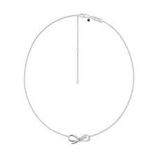Vera Wang Love Collection Bow Necklace In Sterling Silver Zales In 2021 Bow Necklace Vera Wang Necklace Silver