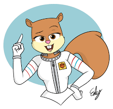 179706 - safe, artist:edyhelado, sandy cheeks (spongebob), mammal, rodent,  squirrel, anthro, nickelodeon, spongebob squarepants (series), female,  front view, looking at you, partially transparent background, solo, solo  female, transparent background ...