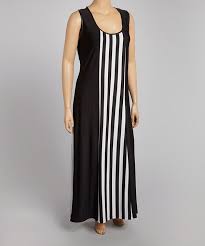 Look At This Zulilyfind Black White Vertical Stripe Scoop Neck Maxi Dress Plus By Just Love Zulilyfinds Odezhda