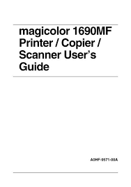 Download the latest konica minolta magicolor 1690mf device drivers (official and certified). Magicolor 1690mf Printer Copier Scanner User S Newegg Com