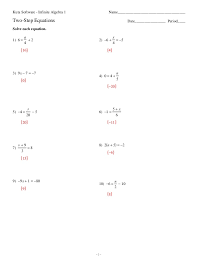 Two Step Equations
