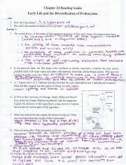 Raven (7th) guided notes chapter 52: Chapter 24 Reading Guide Early Life And The Diversification Of Prokaryotes Pdf Course Hero