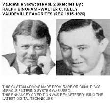 RAGTIME VAUDEVILLE RALPH BINGHAM