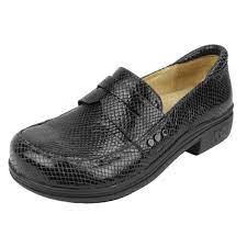 Alegria Shoes Taylor Pro Black Glossy Snake