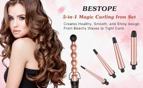 Maybe you would like to learn more about one of these? Bestope 5 In 1 Ceramic Curling Iron Wand Set And Heat Resistant Glove Hairstyle