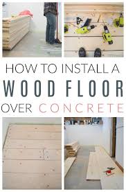 How To Update Concrete Floors For A Rustic Look Diy Wood Floors Plywood Flooring Diy Basement