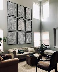 Map Wall Large Wall Decor Living Room Tall Ceiling Living Room High Ceiling Living Room