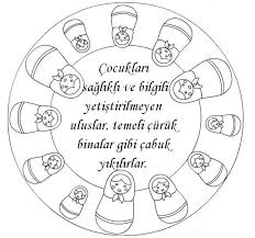 23 Nisan Boyama Sayfalari Boyama Sayfalari Nisan Ogrenme