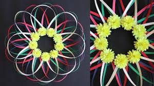 Kids wants their room to be attractive and fresh. 5 Beautiful Paper Flower Wall Decorations Diy Wall Decor Paper Craft Ø¯ÛŒØ¯Ø¦Ùˆ Dideo