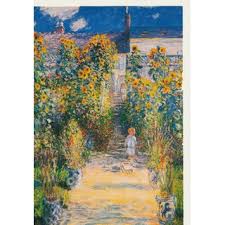 My visit to the beautiful monet's garden in giverny, france. Kunstkarte Claude Monet Garten In Vetheuil