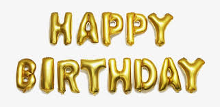 Happy Birthday Foil Balloon Png Image File Cute Gold Alphabet Letters Balloons Happy Birthday Png Image Transparent Png Free Download On Seekpng