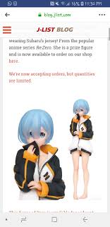 Unluckily, it's not all that Re Zero Rem In Subaru Jacket Figurine Request Details
