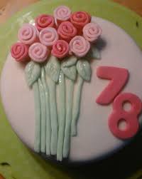 Birthday Gift Cake And Flowers Happy 78 Birthday Cake With Flowers 78th Birthday Gift Ideas 78 Birthday Birthday Cake With Flowers