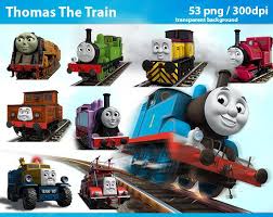 Birthday Thomas The Train Png 53 Thomas The Train Clipart Png Thomas Digital Graphic Image The Train Clip Art Scrapbook Invitations Instant D Thomas The Train Digital Graphics Train Clipart