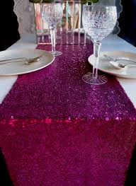 Discontinued Sequin Table Runner Fuchsia Hot Pink 12 X 108 With Images Sequin Table Sequin Table Runner
