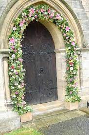 Entrance Church Wedding Decorations Church Flowers Wedding Flower Decorations