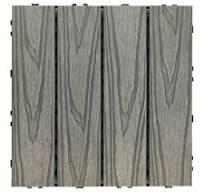 Tile Shoppe Lot de 10 dalles de terrasse composites en plastique gris  pierre, 30,5 x 30,5 cm – Revêtement de sol emboîtable pour terrasse et  balcon – ...