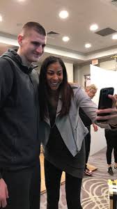 Nikola jokic had a big reason to celebrate on saturday. Nbaallstar On Twitter Nikola Jokic Candace Parker Get In For The Selfie At Nbaallstar