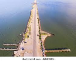 United states of america, texas, galveston county, fr1764. Aerial View Famous Texas City Dike Stock Photo Edit Now 498303004