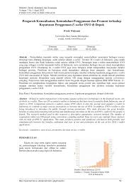 Contoh jurnal skripsi pdf contoh soal dan. Pdf Pengaruh Kemanfaatan Kemudahan Penggunaan Dan Promosi Terhadap Keputusan Penggunaan E Wallet Ovo Di Depok