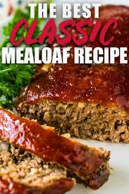 Bake meatloaf 55 to 60 minutes or until cooked through. Classic Meatloaf Mom S Recipe Heather Likes Food