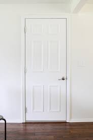 Easy Flat To 6 Panel Interior Door Makeover Joyful Derivatives Door Makeover Closet Makeover Laundry Room Makeover