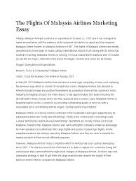Jet blue airlines does not have an actual mission and/or vision statement. The Flights Of Malaysia Airlines Marketing Essay Airlines Aviation