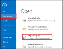 Letter of credit is another type of payment term opted by importers and exporters. How To Export And Import Emails In Outlook 2016 Knowledge Base