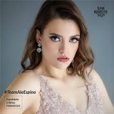 Ella es Ale Espino de 22 años, estudia Pedagogía y es candidata a Reina de  la #FNSM2020 Puedes apoyarla usando el #TeamAleEspino